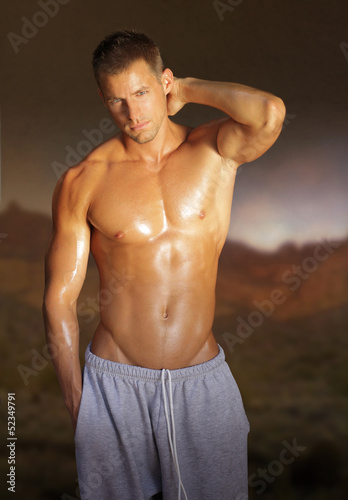 Photo: Young muscular male model Young muscular male model