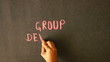 Group Development Chalk Drawing