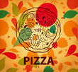 Pizza design menu
