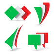 Vector logo italian flags