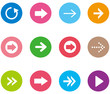 Vector: Arrow sign icon set. Arrow sign icon set.