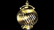 Gold sugar bowl