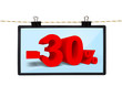 Photo: screen with discount screen with discount