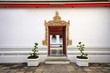 Thai temple door bangkok thailand