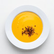 Photo: Pumpkin soup with croutons Pumpkin soup with croutons
