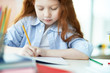 Photo: Girl drawing Girl drawing