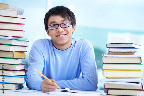 Photo: Cheerful learner Cheerful learner