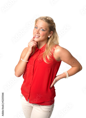 Photo: Nachdenkliche Blondine Nachdenkliche Blondine