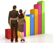 Business People showing Business Profit