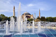 fountain in front  Famous  Hagia Sophia  Istanbul