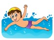 Vector: Swimming theme image 3 Swimming theme image 3