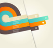 Four colored stripes with place for your own text.