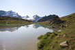 lago Plan Borgno, Valsavaranche. Sullo sfondo il Gran Paradiso