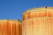 Alsace, oil tank in the port of Strasbourg