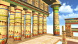 Egyptian swimming pool in a temple