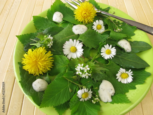 Photo: Salat mit Wildkräutern Salat mit Wildkräutern