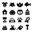 Vektor: Pet and Animals Icons Pet and Animals Icons