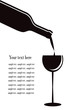 Vector wine menu with sample text