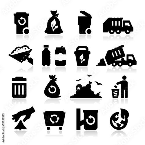 Vector: Garbage Icons Garbage Icons