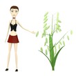 3d render of cartoon character with oat