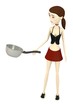 3d render of cartoon character with pot