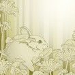 background with rabbit