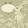 background with rabbit