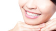 Foto: Beautiful young woman teeth close up Beautiful young woman teeth close up