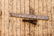 Boarded up door