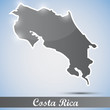 shiny icon in form of Costa Rica