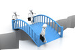 Bridge crisis. (Business concept)