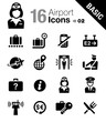 Vektor: Basic - Airport and Travel icons Basic - Airport and Travel icons