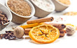 spices with dried oranges