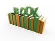 Books with book text with them