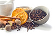 spices with dried oranges