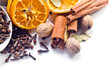 spices with dried oranges