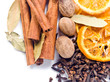 spices with dried oranges