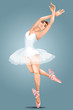 Girl ballerina ballet character cartoon vector illustration