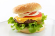 Foto: Burger mit Sojabratling und Sojakäse Burger mit Sojabratling und Sojakäse