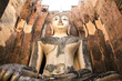 Big Buddha in Wat Si Chum at Sukhothai Historical park, Thailand