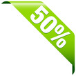 Banner "50%" Green