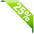 Banner "25%" Green