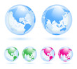 Earth globes set