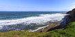 panorama d'une côte sauvage
