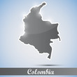 shiny icon in form of Colombia