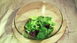 Preparando una ensalada de lechuga plano general