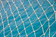 Filet sur un voilier, fond mer
