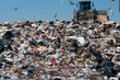 Compactor in landfill