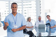 Photo: Doctor holding file Doctor holding file