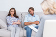 Young couple going through therapy